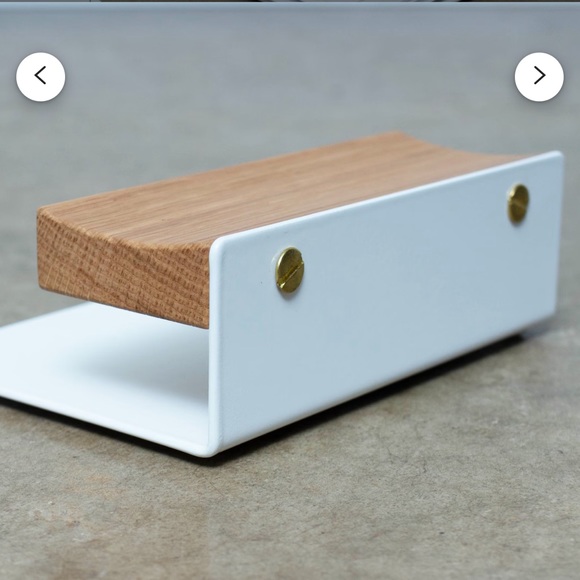 Note and Pen/Pencil Holder / Modern, Minimalist Desktop Organizer - Picture 2 of 5